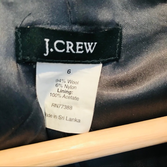 J. Crew wool coat black size 6 item 85859 - Picture 4 of 8